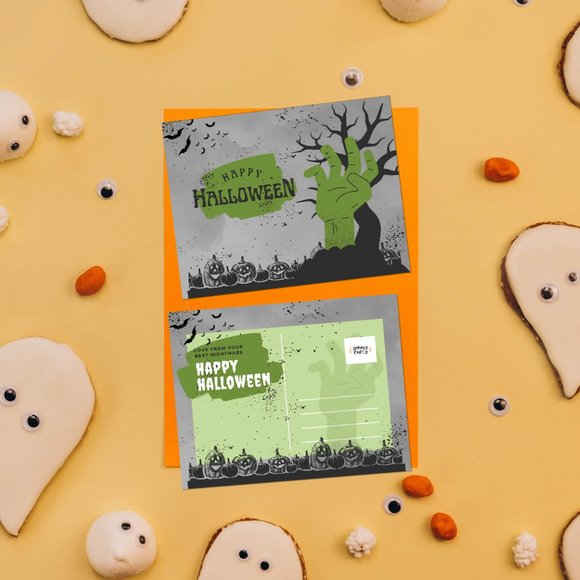 Spooky Halloween Card Set of 5 - With black envelopes - Picture 9 of 10